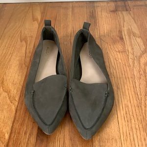 Sage Green Pointed Toe Flats
